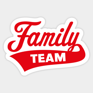 Family Team (Red) Sticker